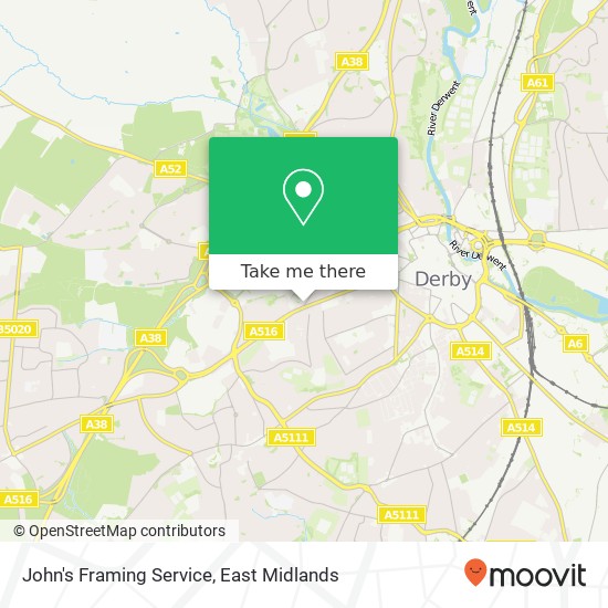 John's Framing Service map
