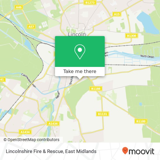 Lincolnshire Fire & Rescue map
