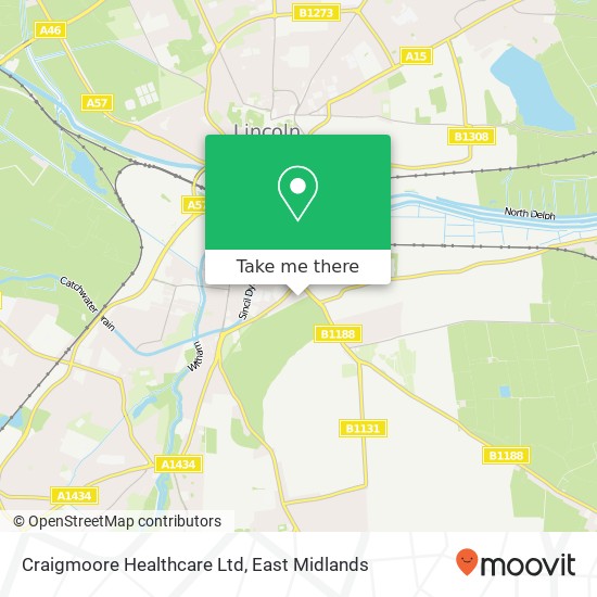 Craigmoore Healthcare Ltd map