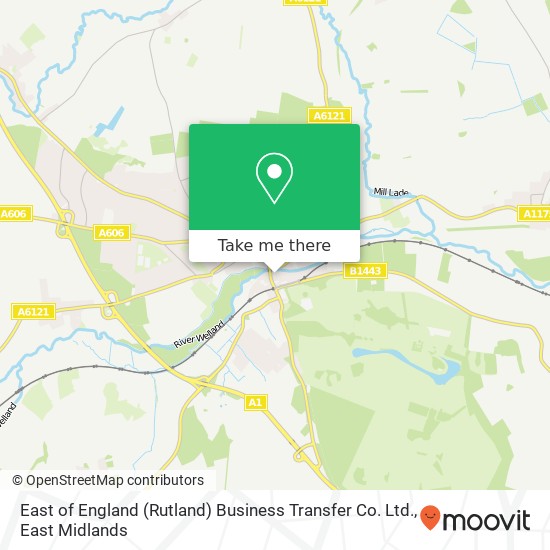East of England (Rutland) Business Transfer Co. Ltd. map