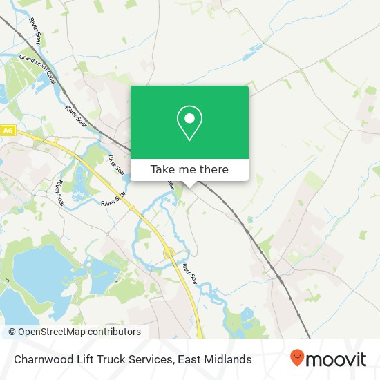 Charnwood Lift Truck Services map