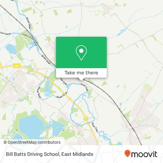 Bill Batts Driving School map