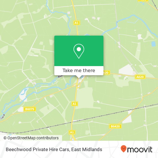 Beechwood Private Hire Cars map