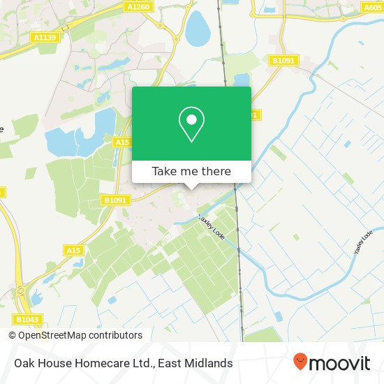 Oak House Homecare Ltd. map