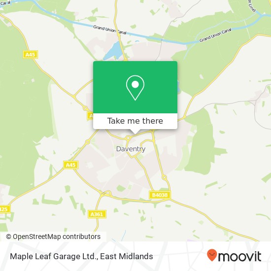 Maple Leaf Garage Ltd. map