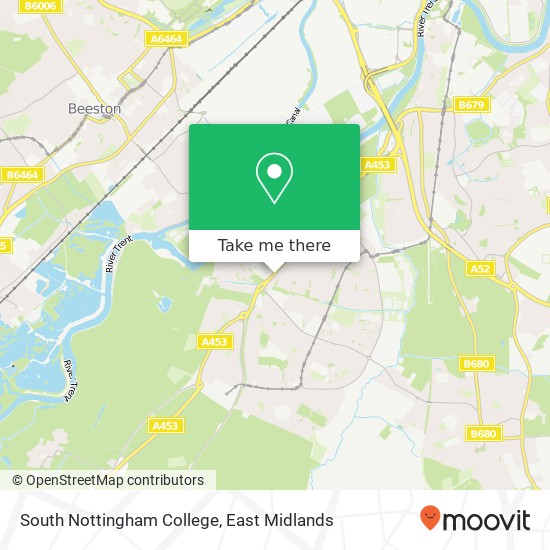 South Nottingham College map