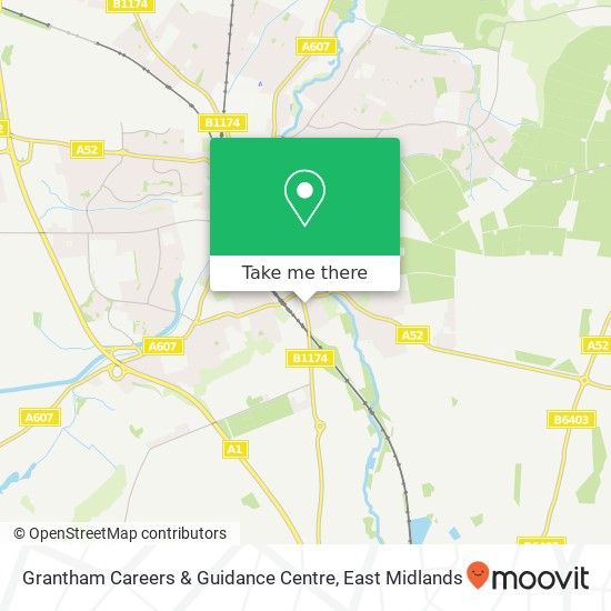 Grantham Careers & Guidance Centre map