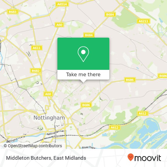 Middleton Butchers map