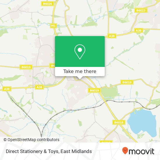 Direct Stationery & Toys map