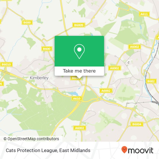 Cats Protection League map
