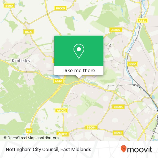 Nottingham City Council map