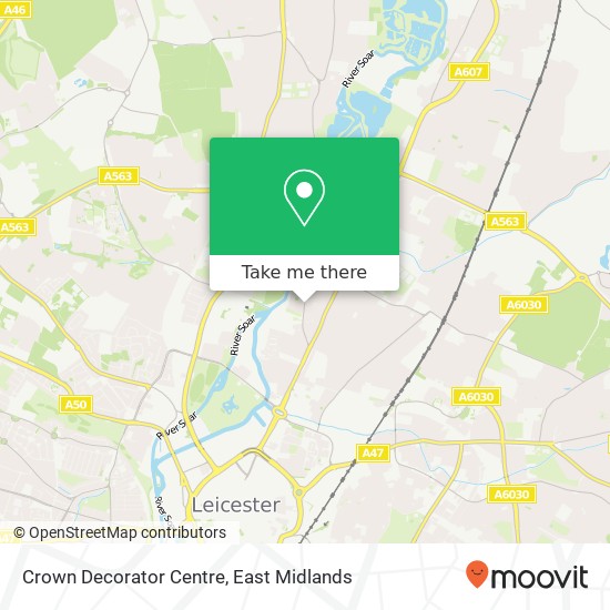 Crown Decorator Centre map