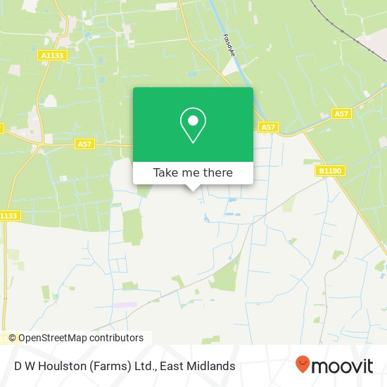 D W Houlston (Farms) Ltd. map