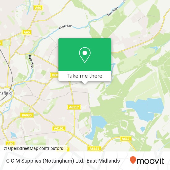 C C M Supplies (Nottingham) Ltd. map