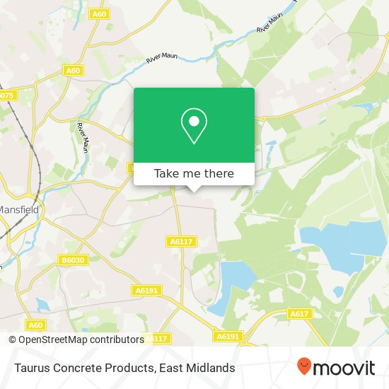 Taurus Concrete Products map