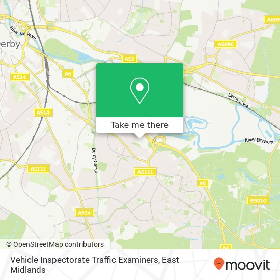 Vehicle Inspectorate Traffic Examiners map