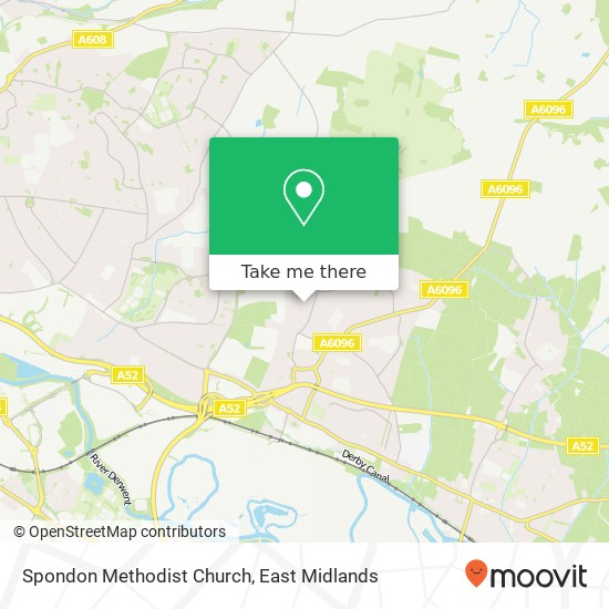 Spondon Methodist Church map