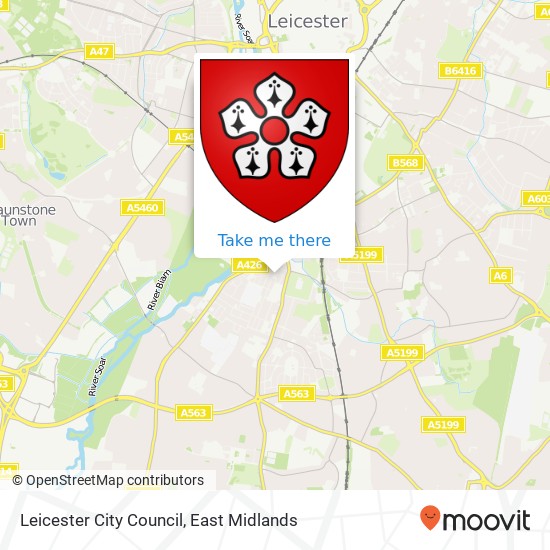 Leicester City Council map
