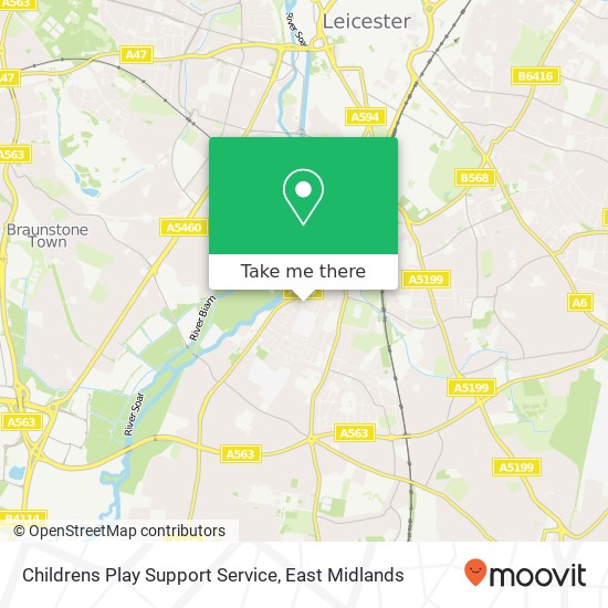 Childrens Play Support Service map