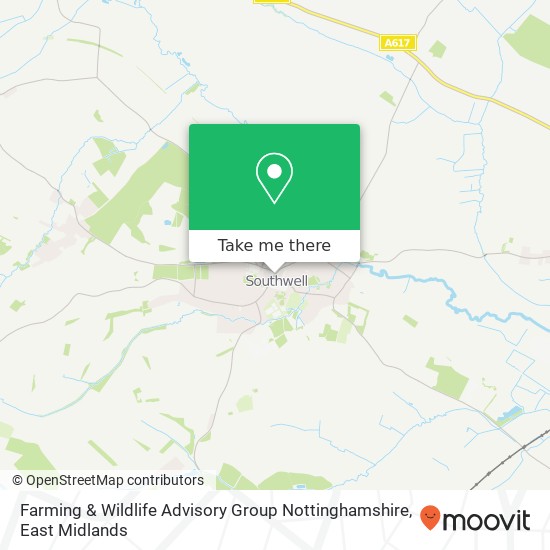 Farming & Wildlife Advisory Group Nottinghamshire map
