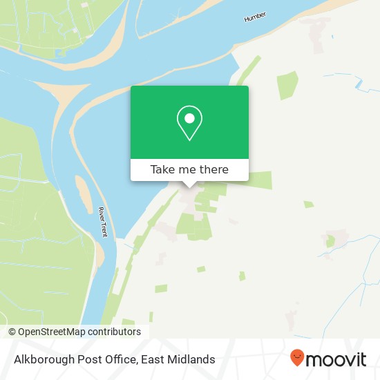 Alkborough Post Office map