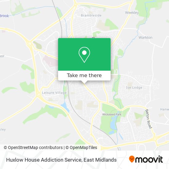 Huxlow House Addiction Service map