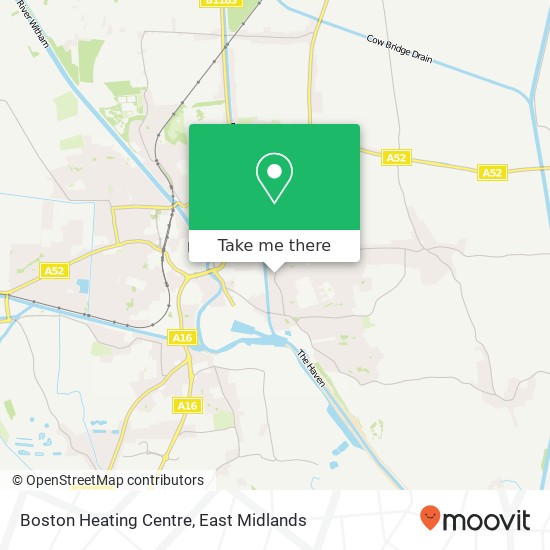 Boston Heating Centre map