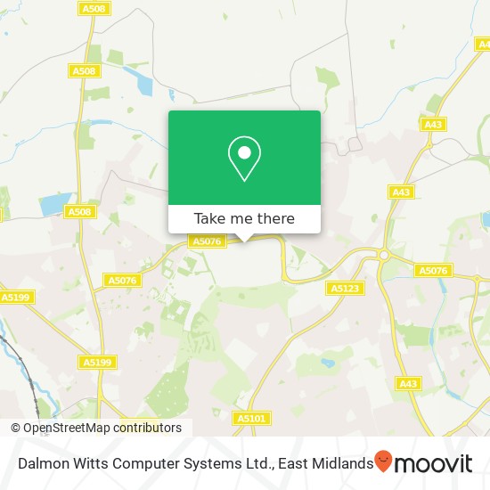 Dalmon Witts Computer Systems Ltd. map