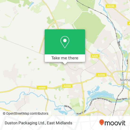 Duston Packaging Ltd. map