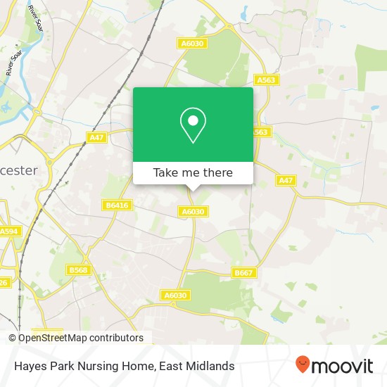 Hayes Park Nursing Home map