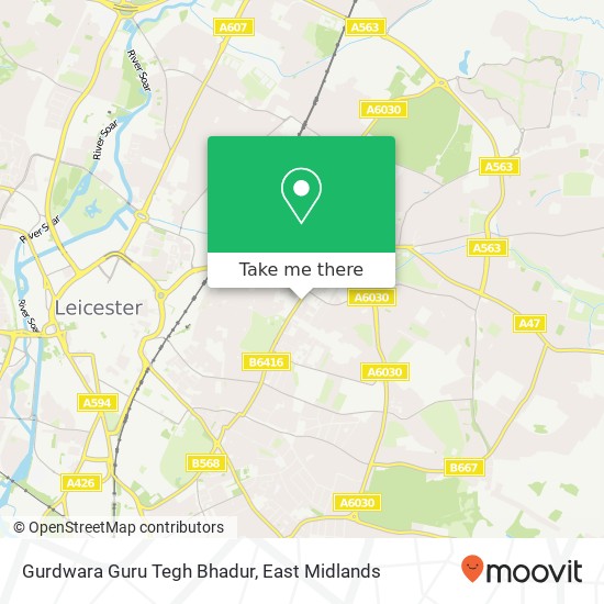 Gurdwara Guru Tegh Bhadur map