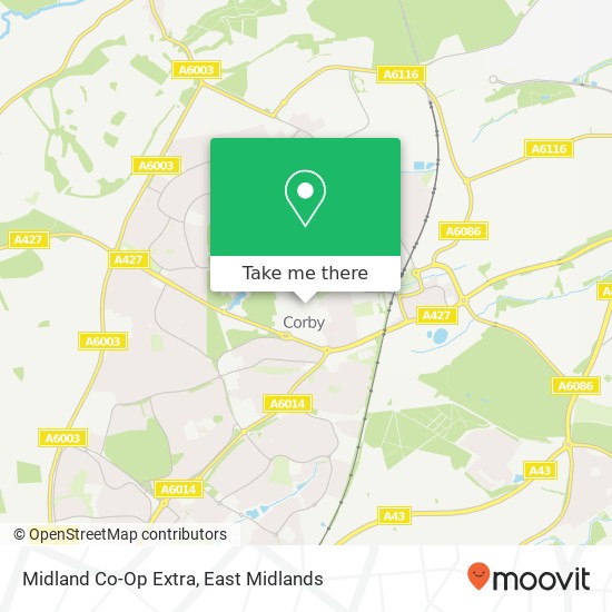 Midland Co-Op Extra map