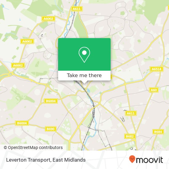 Leverton Transport map