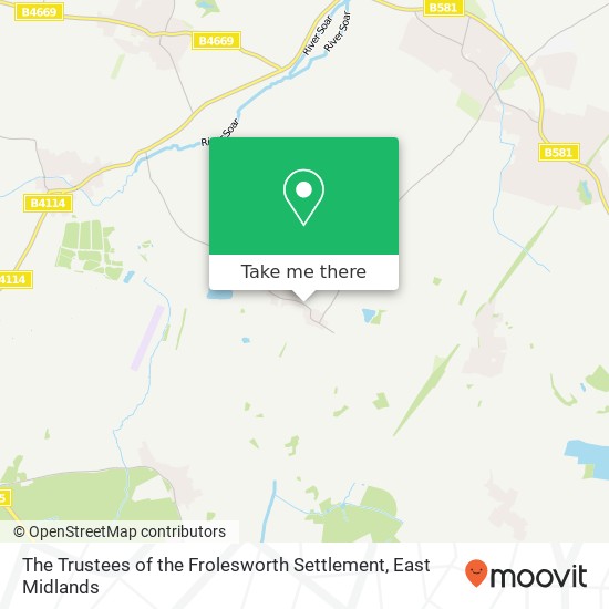 The Trustees of the Frolesworth Settlement map