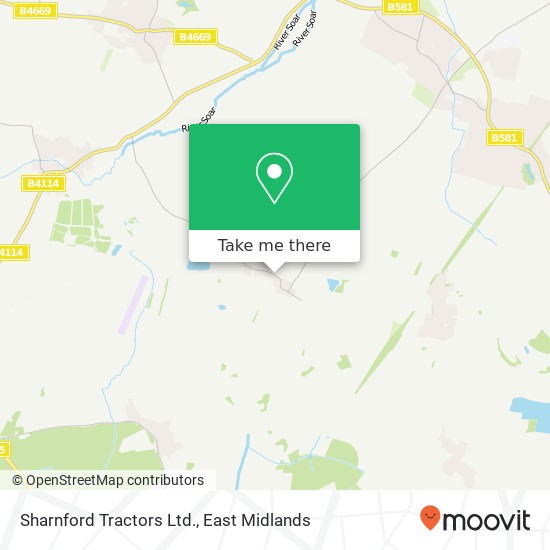 Sharnford Tractors Ltd. map
