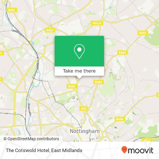 The Cotswold Hotel map