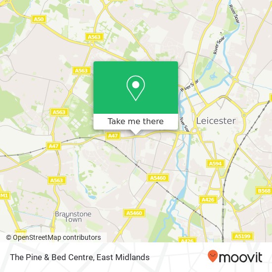 The Pine & Bed Centre map