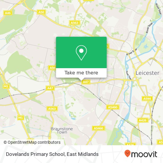 Dovelands Primary School map