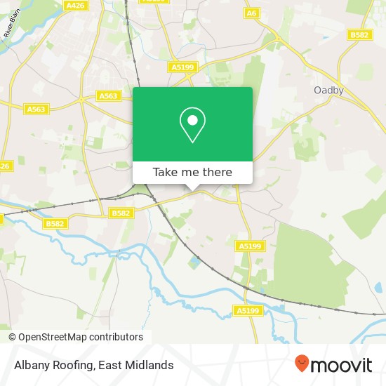 Albany Roofing map