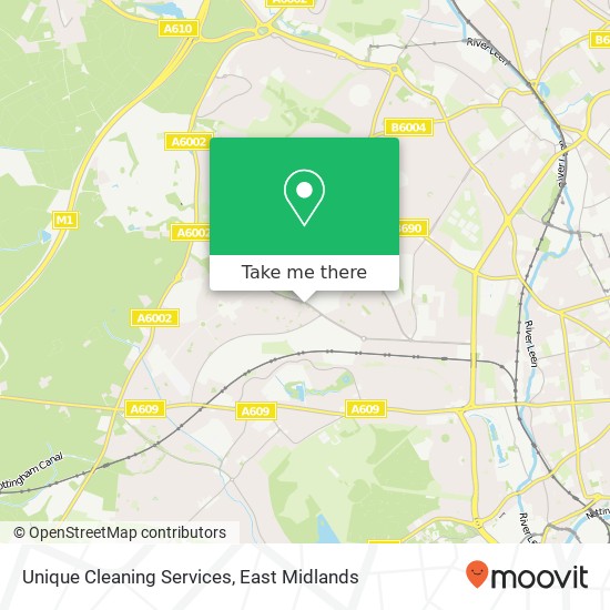 Unique Cleaning Services map