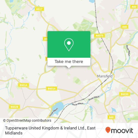 Tupperware United Kingdom & Ireland Ltd. map