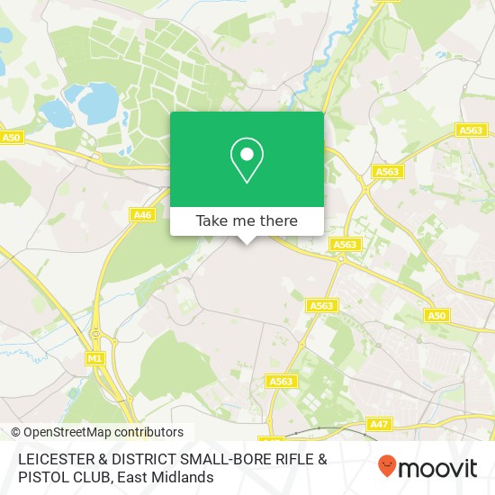 LEICESTER & DISTRICT SMALL-BORE RIFLE & PISTOL CLUB map