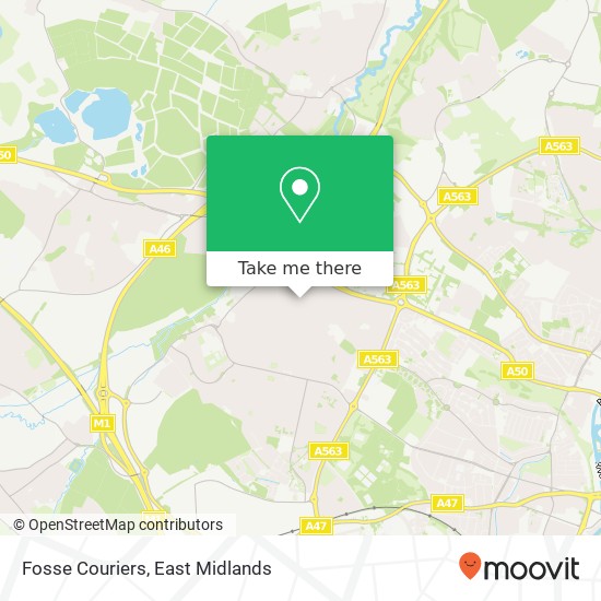 Fosse Couriers map