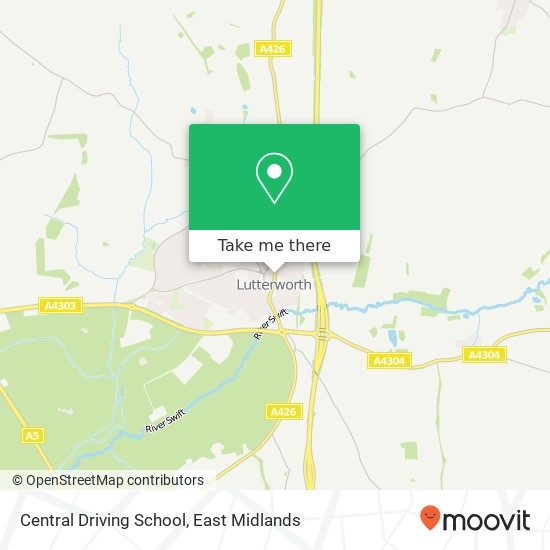 Central Driving School map