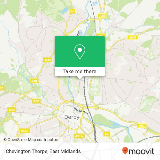 Chevington Thorpe map