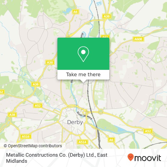 Metallic Constructions Co. (Derby) Ltd. map