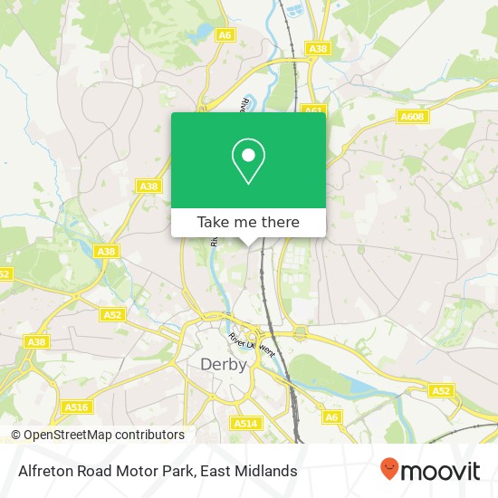 Alfreton Road Motor Park map
