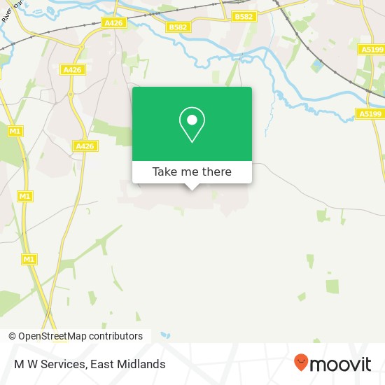 M W Services map