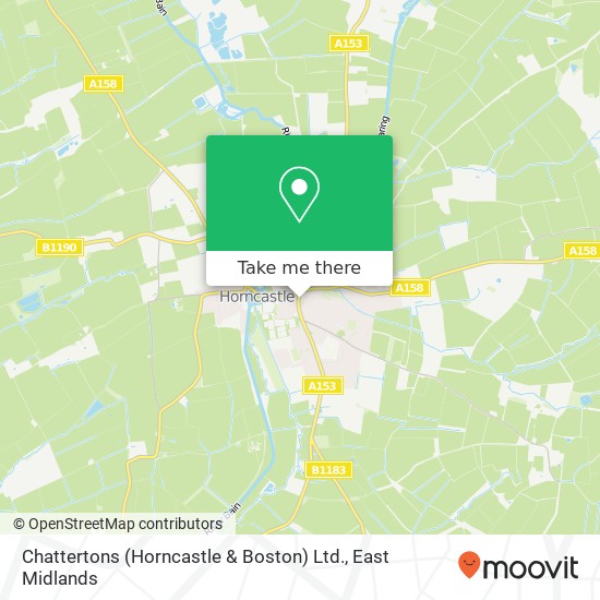 Chattertons (Horncastle & Boston) Ltd. map