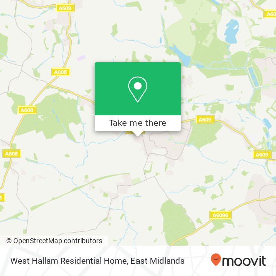 West Hallam Residential Home map